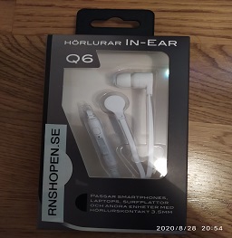 Hörlurar IN-EAR Q6