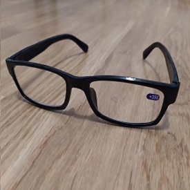 Läsglasögon styrka 3.0 plast svart