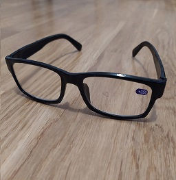 Läsglasögon styrka 3.0 plast svart